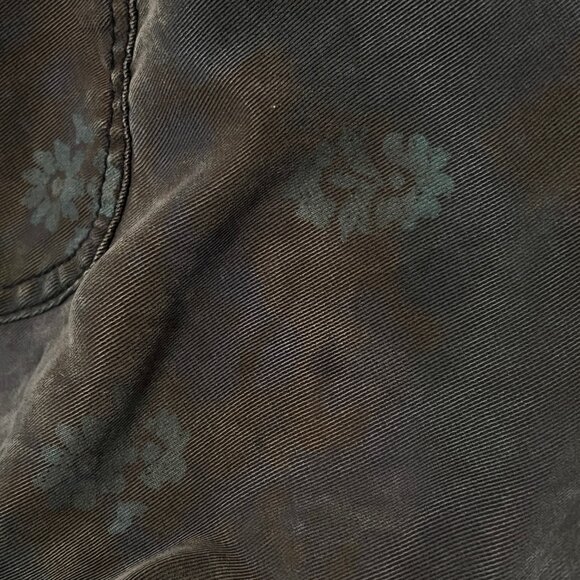 Anthropologie Cargo Jogger Pants Large Floral Print Drawstring Streetwear - Picture 11 of 11